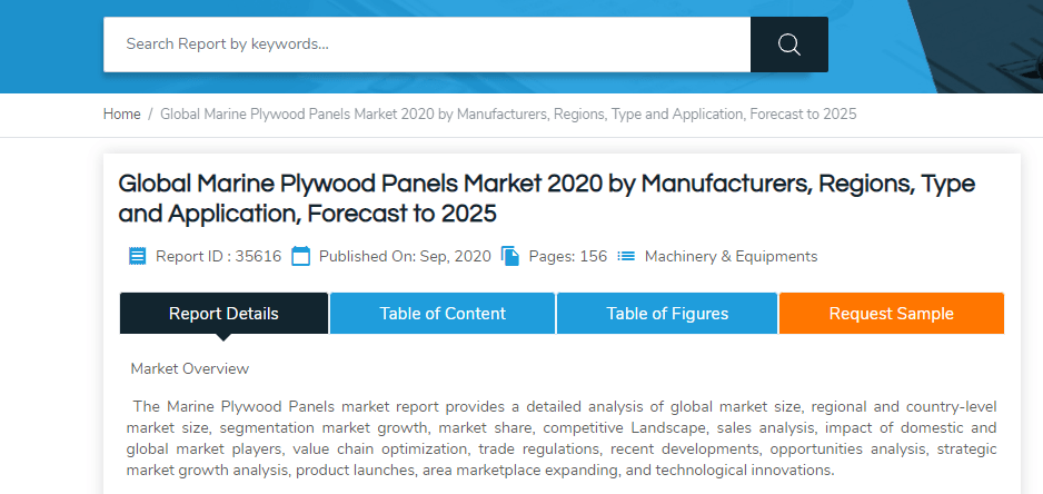 The latest research study on Global Marine Plywood Market to 2025