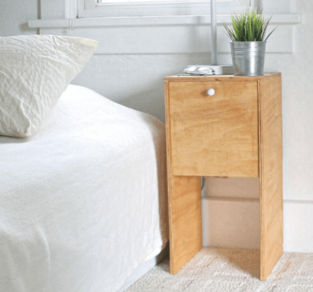Easy, Affordable and Stylish Plywood Nightstand