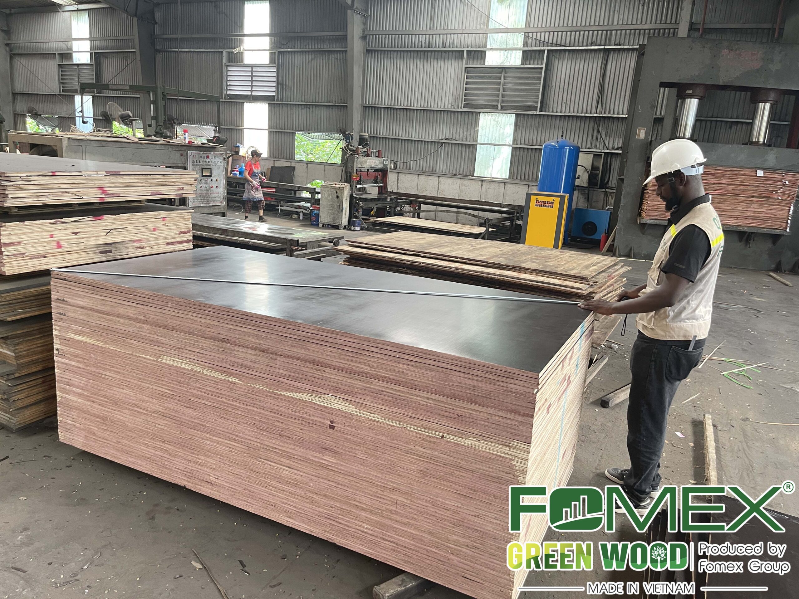 FOMEX double-QC process for film faced plywood