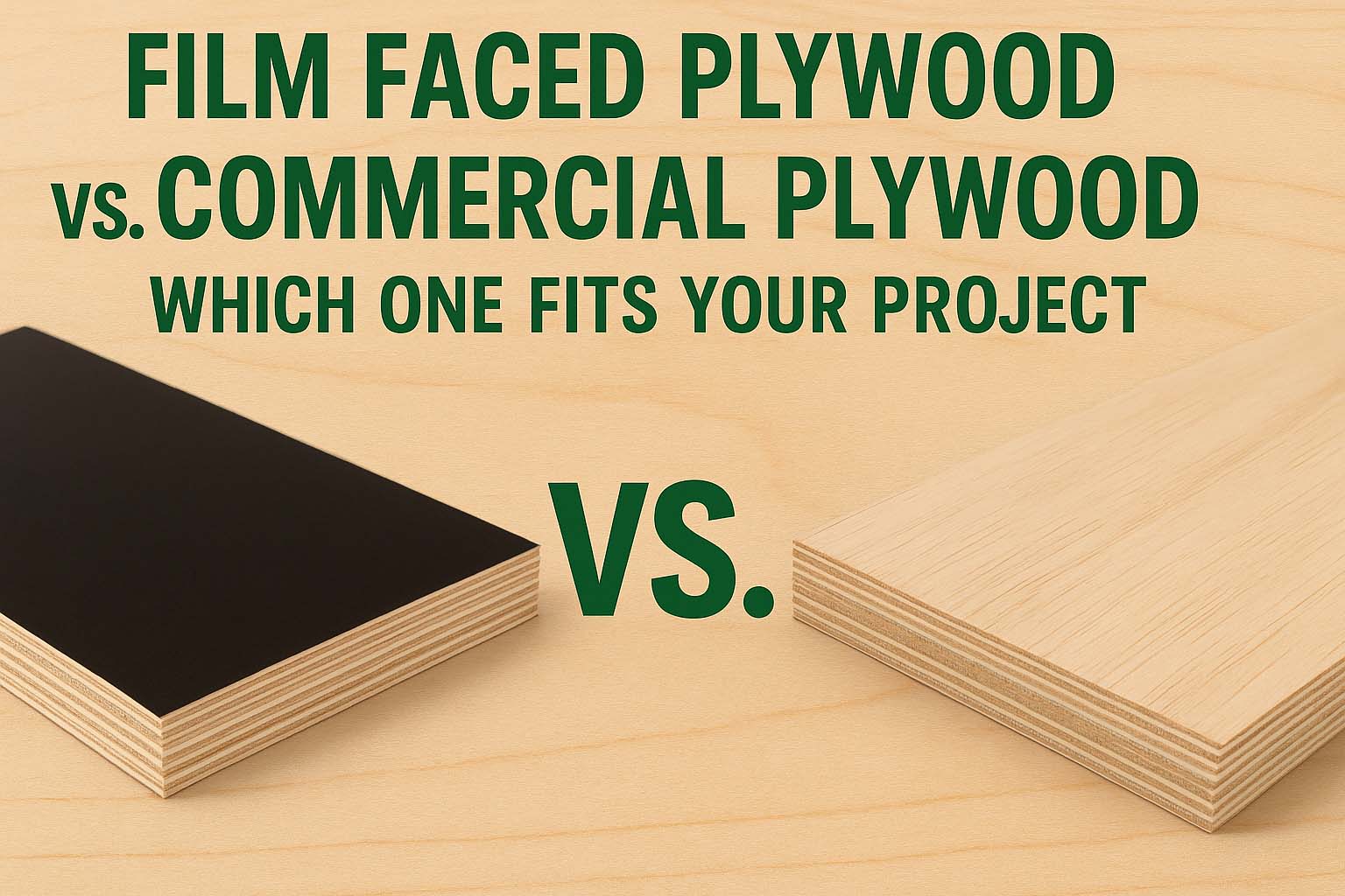 Film Faced Plywood vs. Commercial Plywood: Which One Fits Your Project?