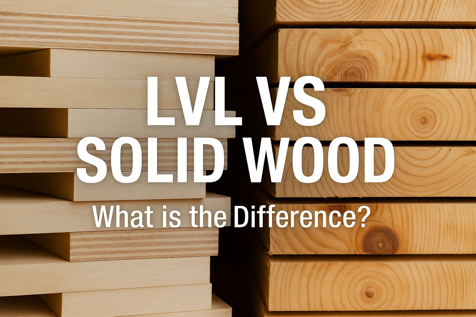 What is the difference between LVL and Solid Wood?