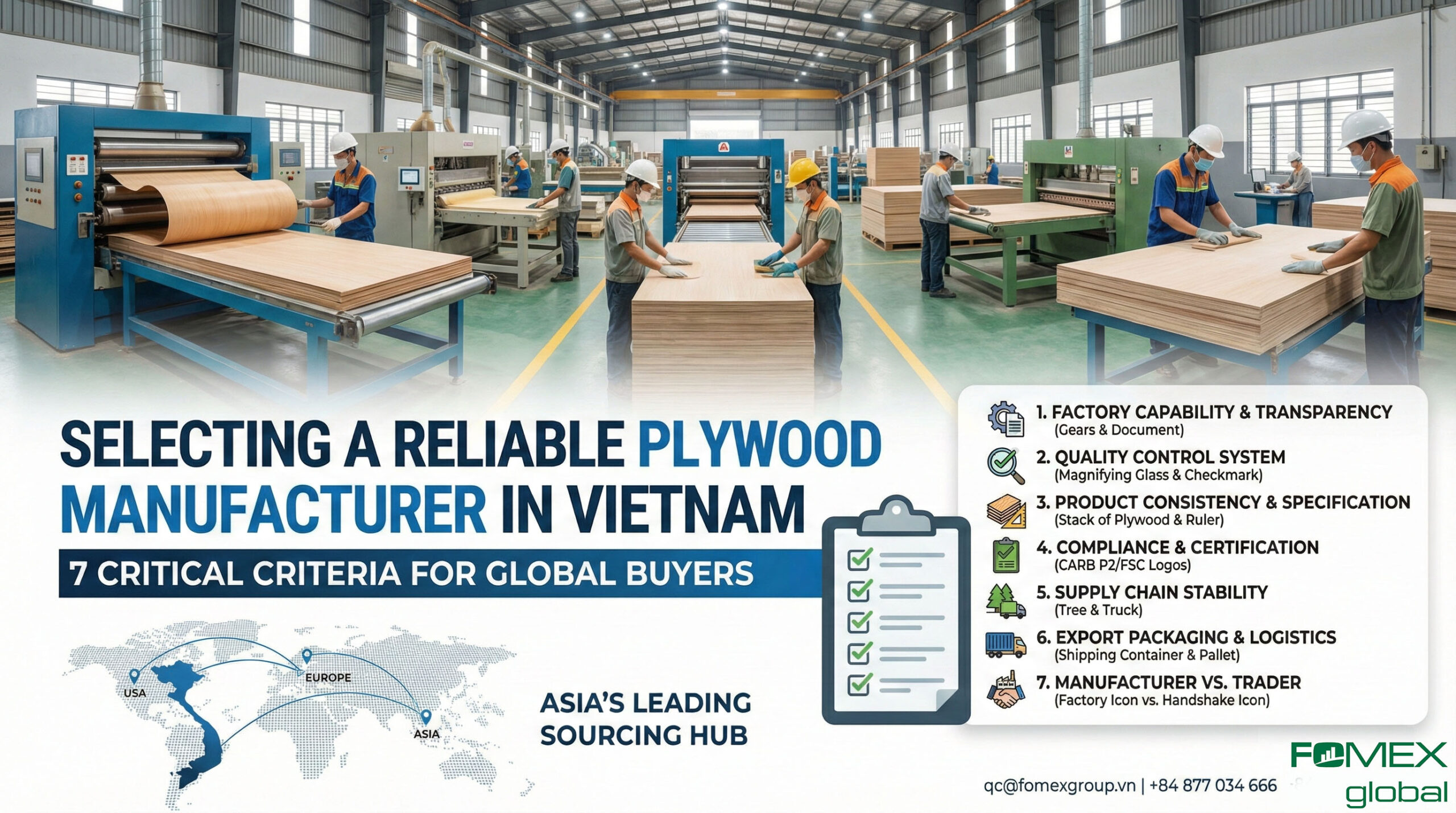 How to Evaluate a Reliable Plywood Manufacturer in Vietnam: 7 Must-Check Criteria for Importers