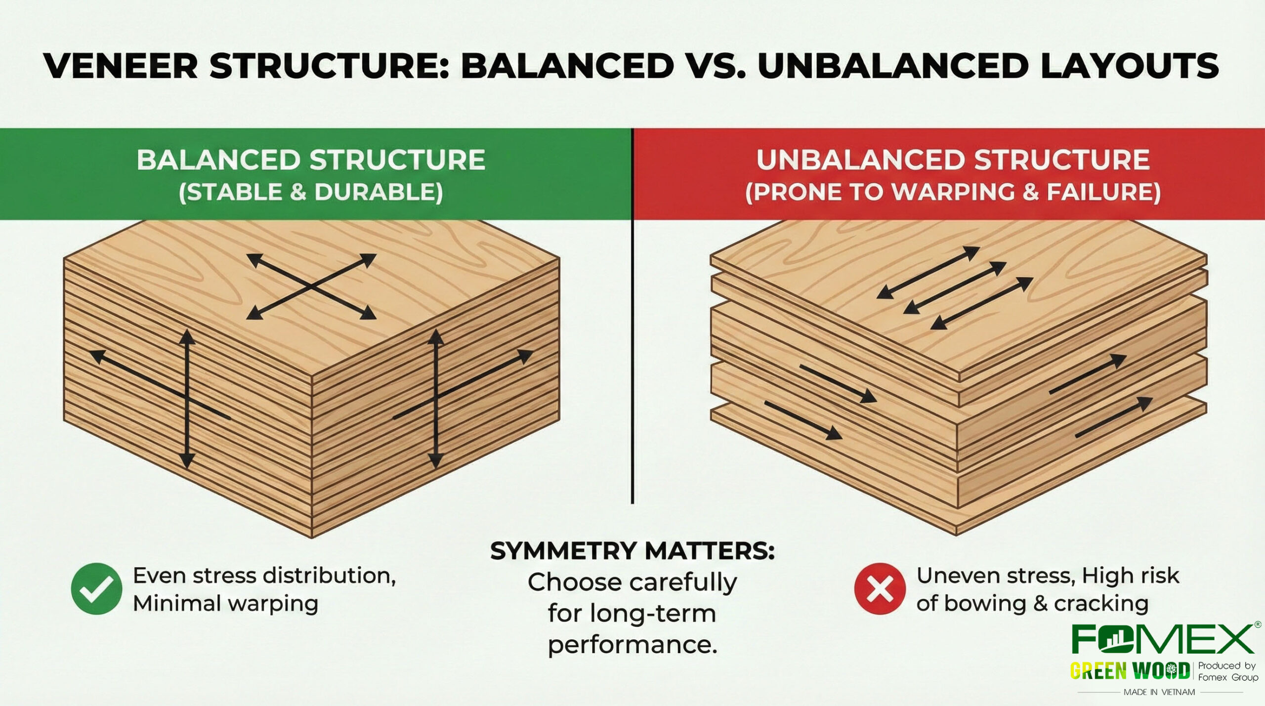 How Veneer Structure Affects Plywood Strength and Durability