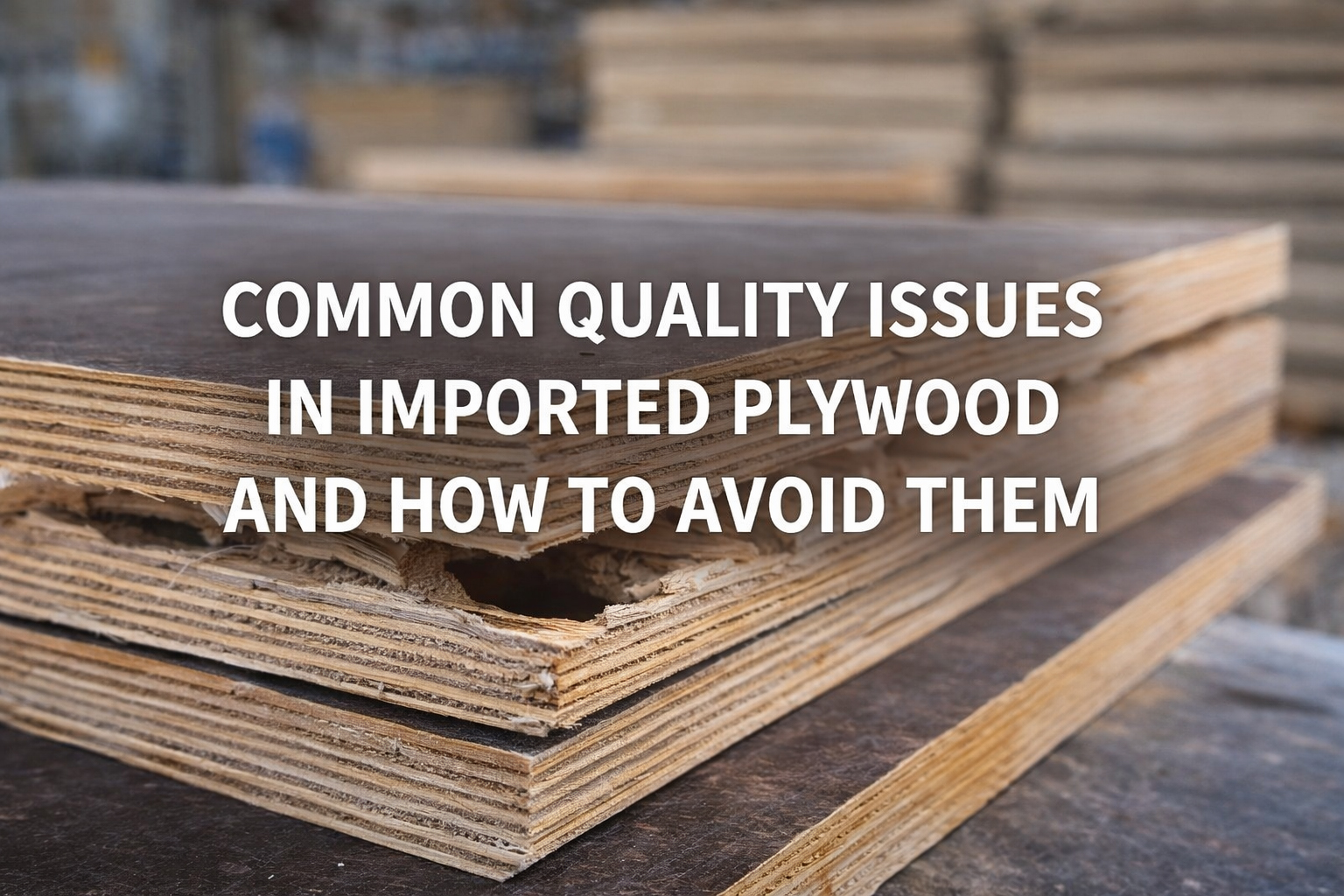 Common Quality Issues in Imported Plywood And How to Avoid Them
