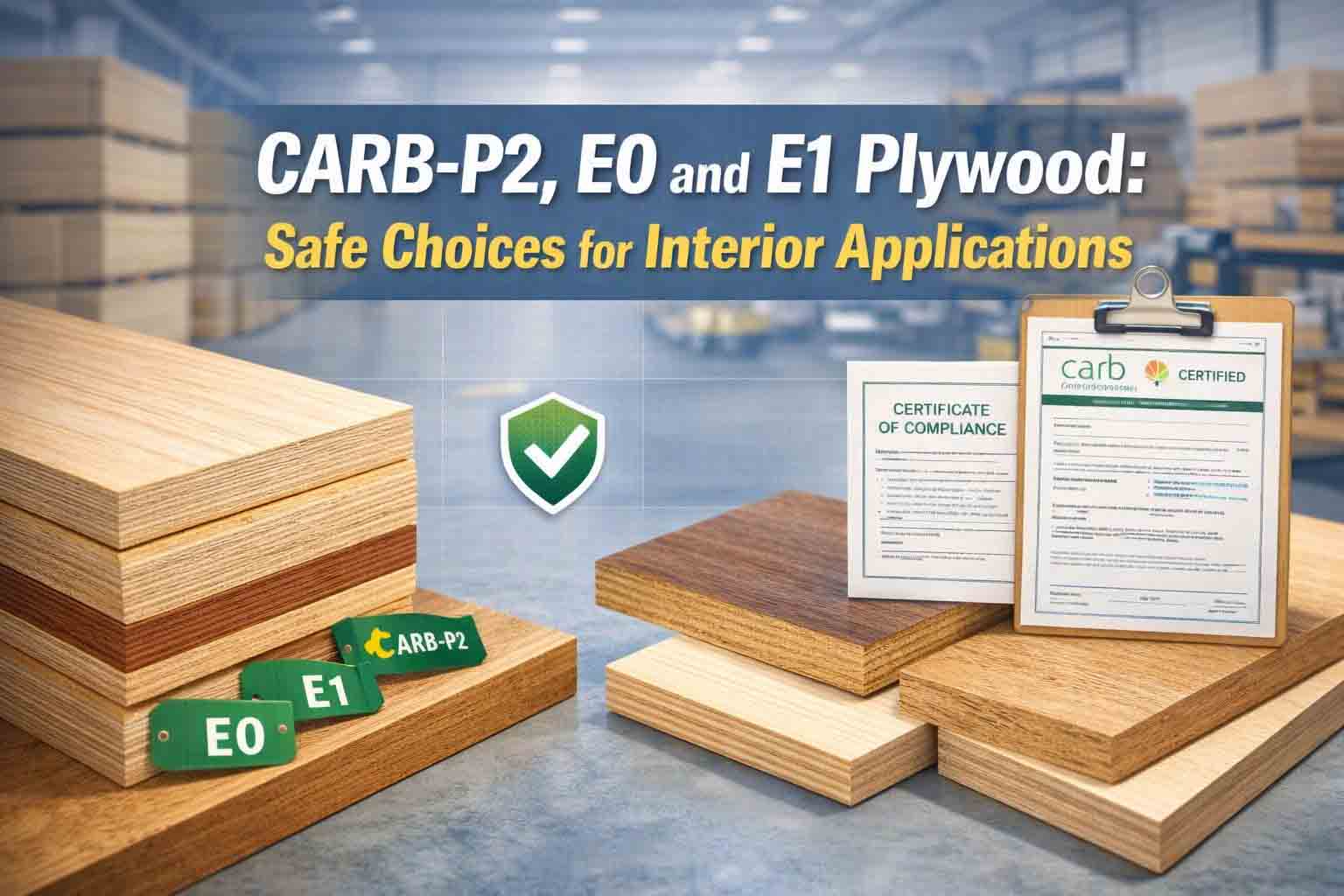 CARB-P2, E0 and E1 Plywood: Safe Choices for Interior Applications