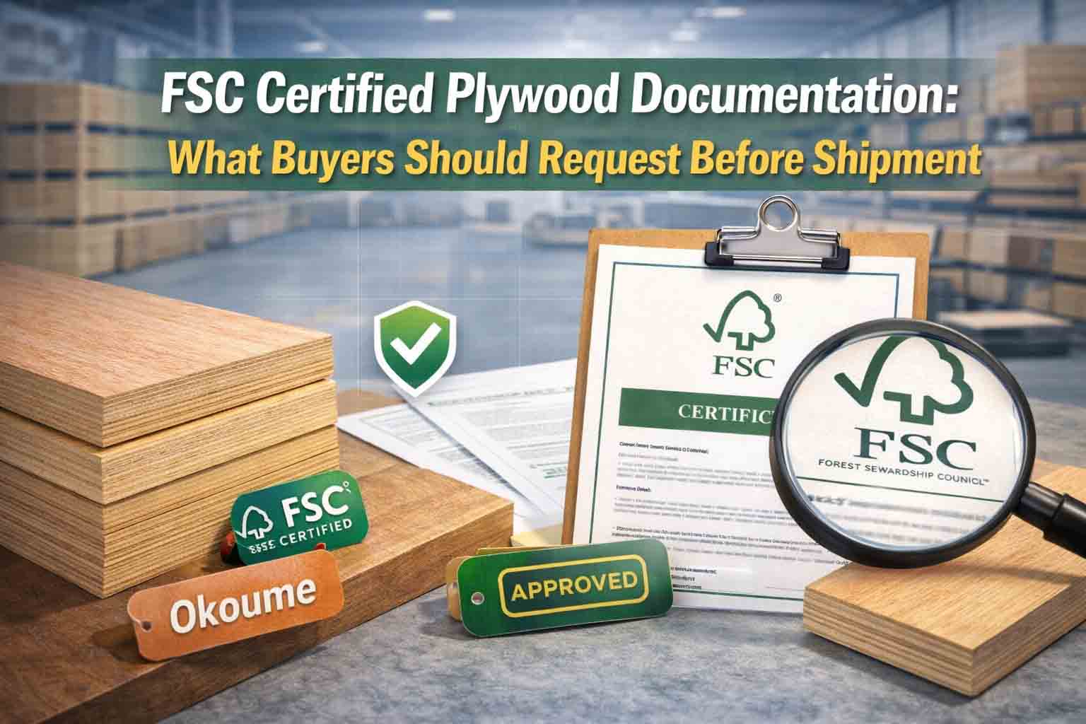FSC Certified Plywood: Documents Before Shipment