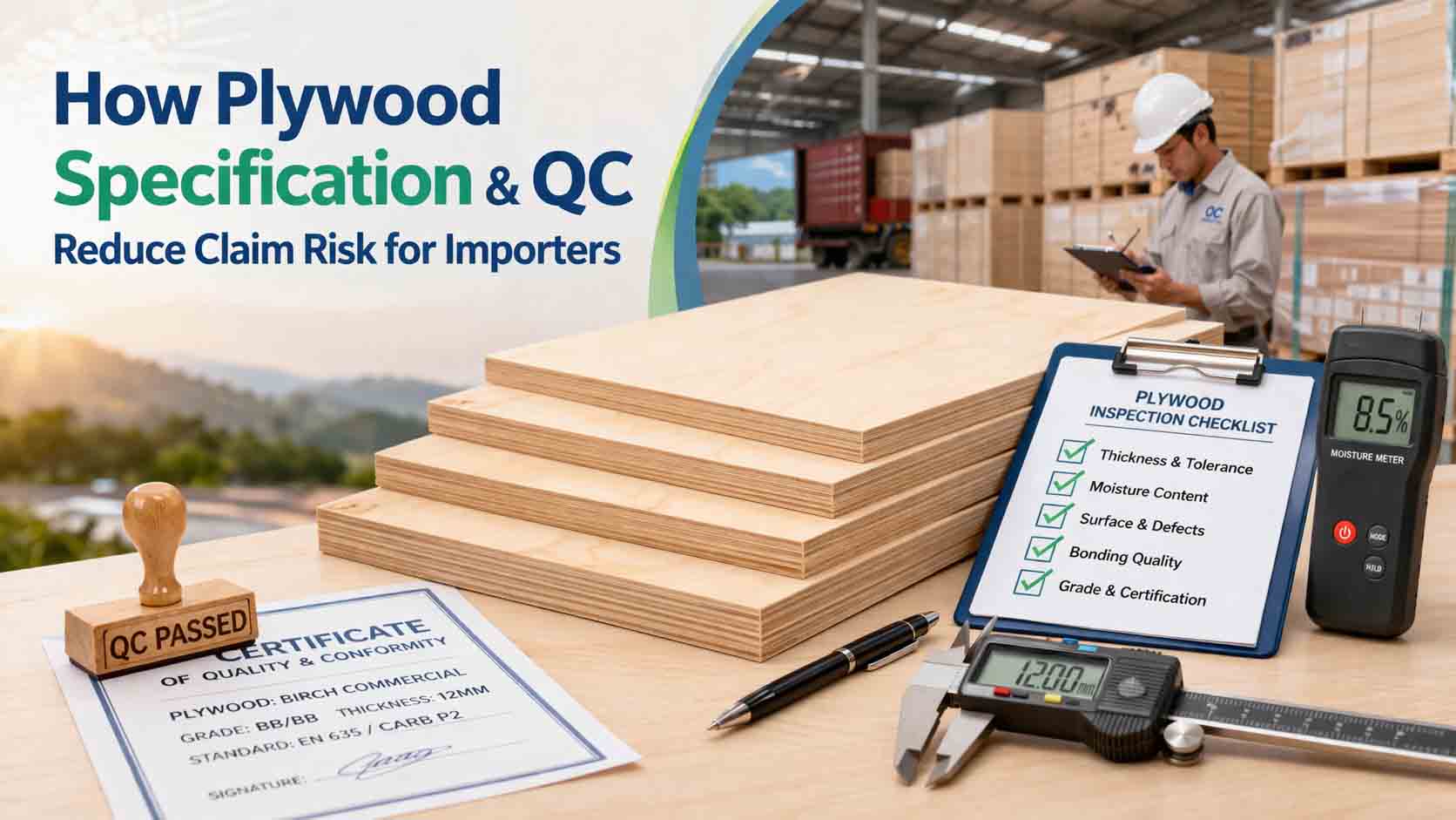 How Plywood Specification & QC Reduce Claim Risk for Importers