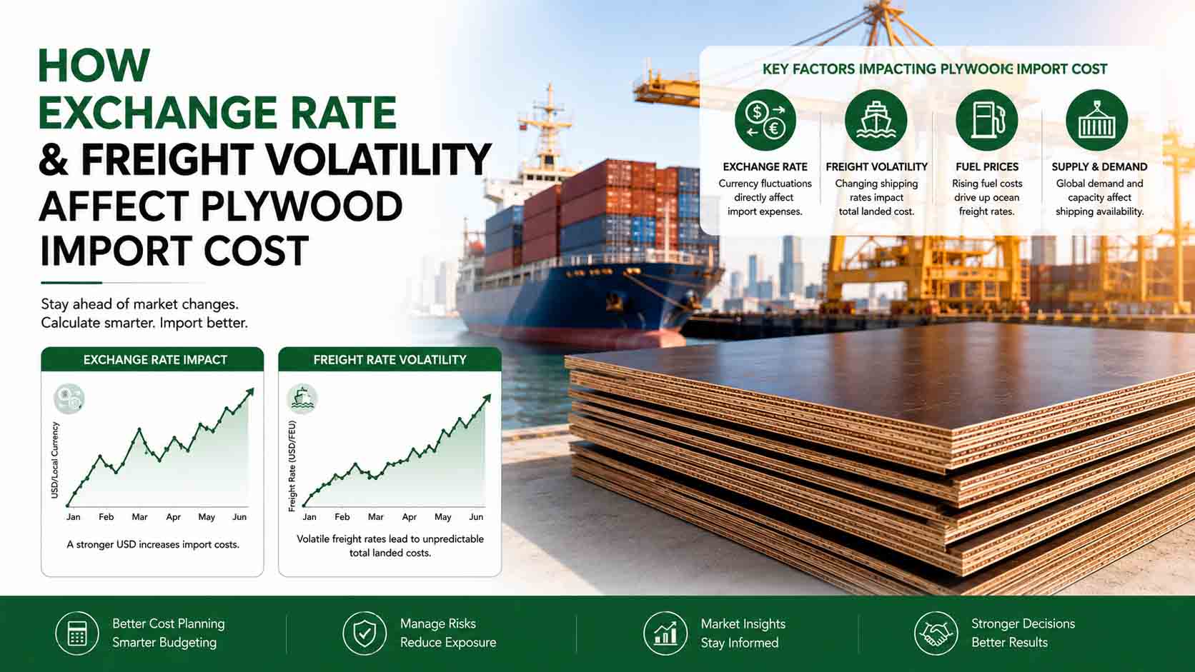 How Exchange Rate & Freight Volatility Affect Plywood Import Cost
