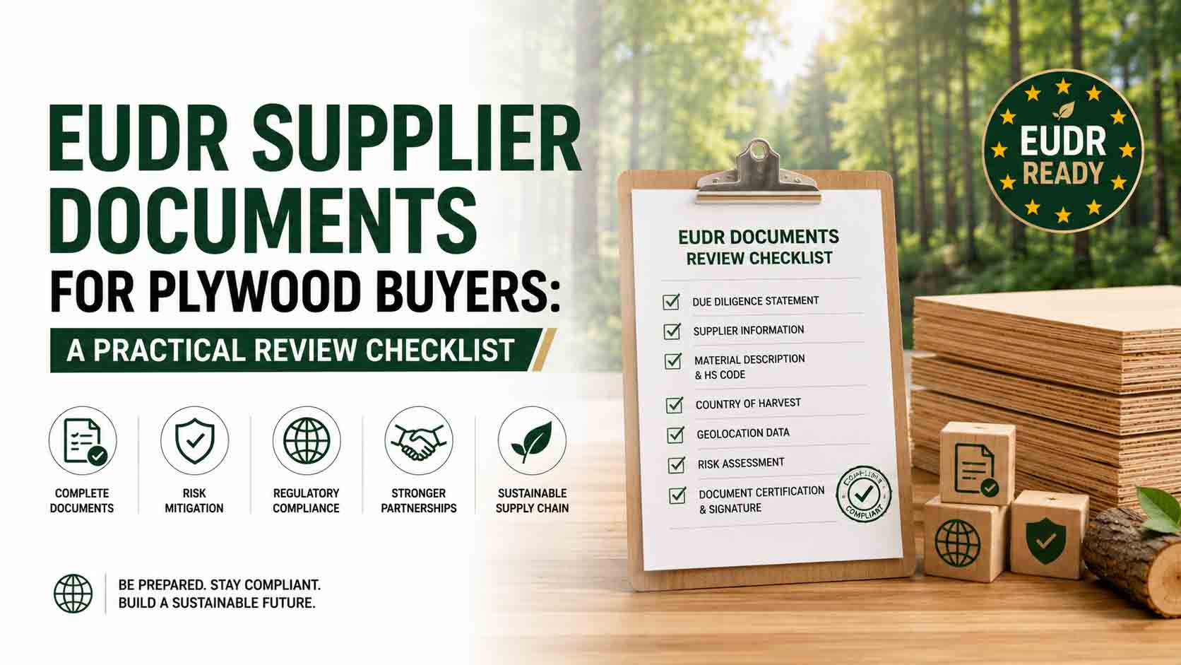 EUDR Supplier Documents for Plywood Buyers: A Practical Review Checklist