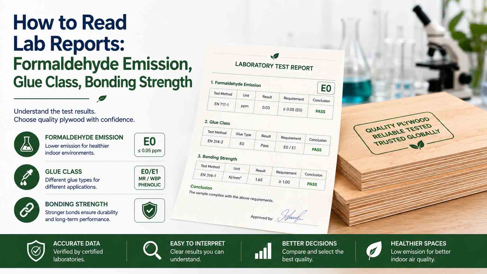 How to Read Lab Reports: Formaldehyde Emission, Glue Class, Bonding Strength