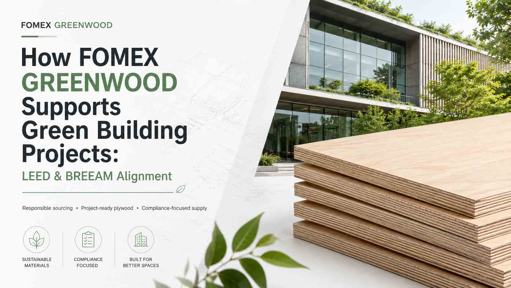 Learn how plywood can support green-building goals through documentation, emissions data and specification guidance.
