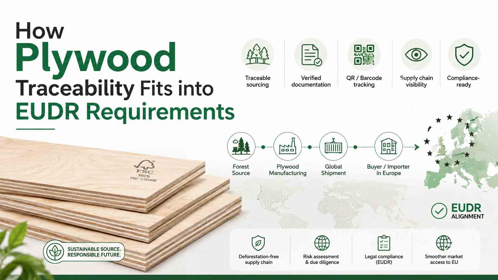 How Plywood Traceability Fits into EUDR Requirements
